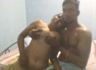 Tamil Couple Romance and Blowjob