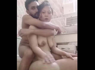 Horny assamese lover fucking in washroom