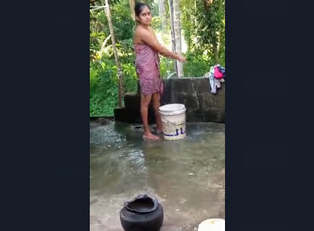 Beautiful Babe was Secretly Recorded by Her Neighbour while Having a Bath