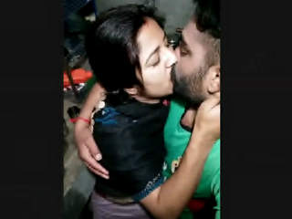 Cute Punjabi Couple Kissing