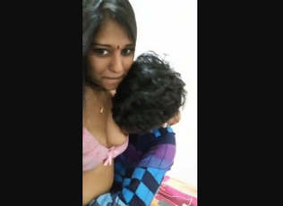 Cute Indian girl Boobs Sucking By Lover