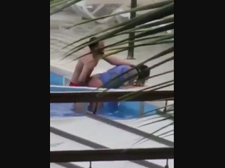 Caught Fucking In Swimming Pool Publicly